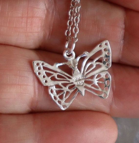 Jewelry Rescue Sterling Silver  Butterfly  Pendan… - image 2