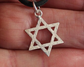 Jewelry Rescue Sterling Silver Star of David Pendant 22mm Long