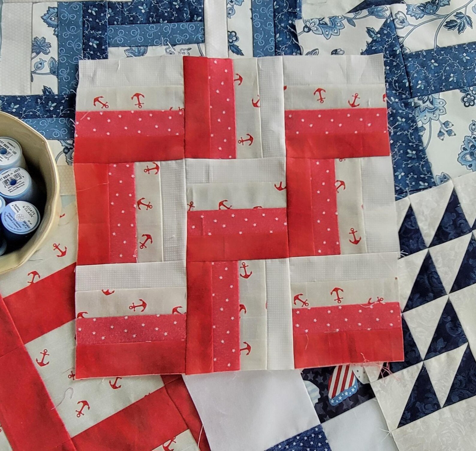 Rail Fence Quilt Block Pattern - Learn to Quilt - Beginner - PDF ...