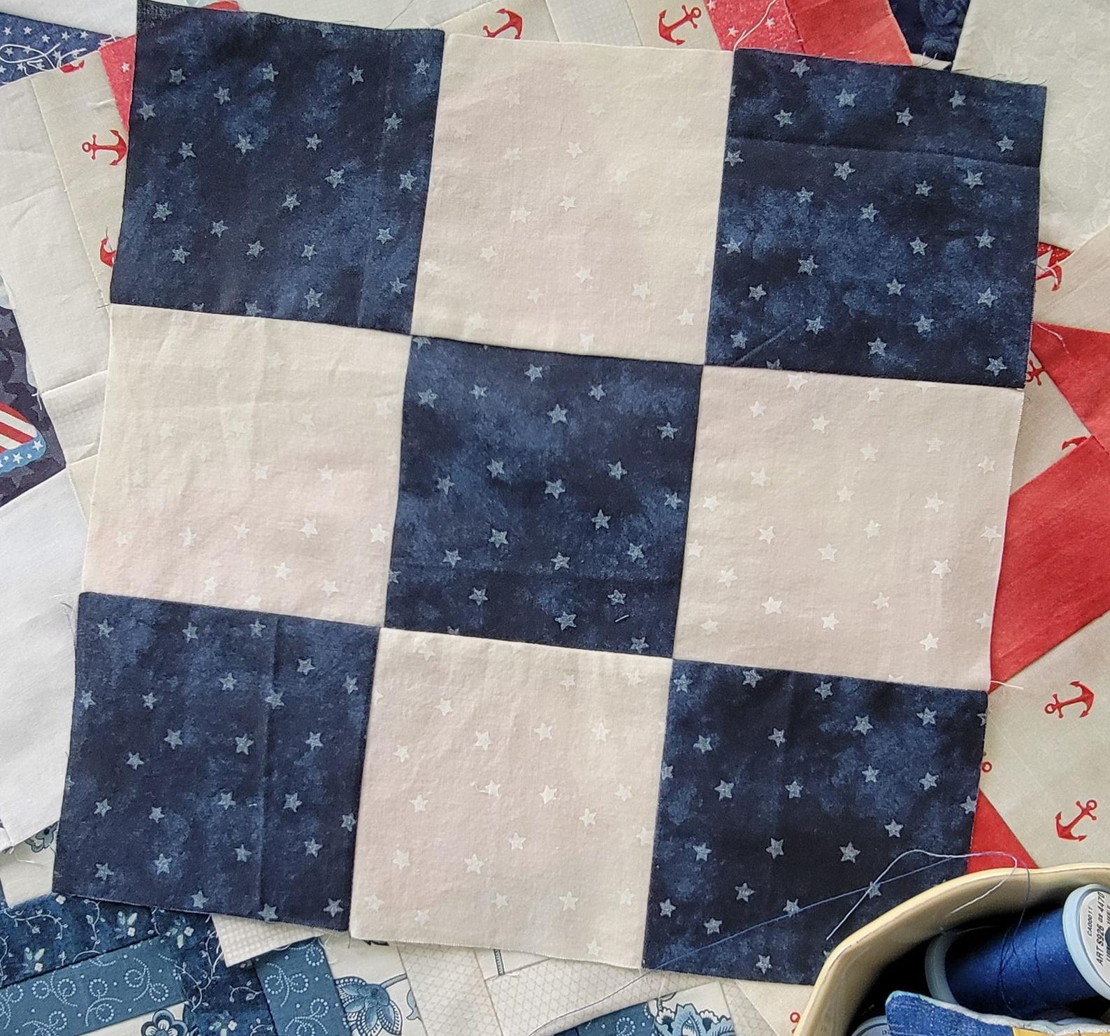 Nine Patch Quilt Block Pattern PDF - Beginner - Easy - Learn to Quilt ...