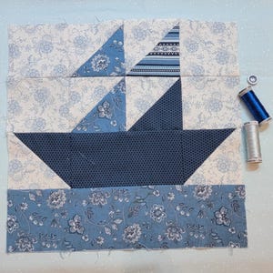 Sailboat quilt block pattern - Etsy 日本