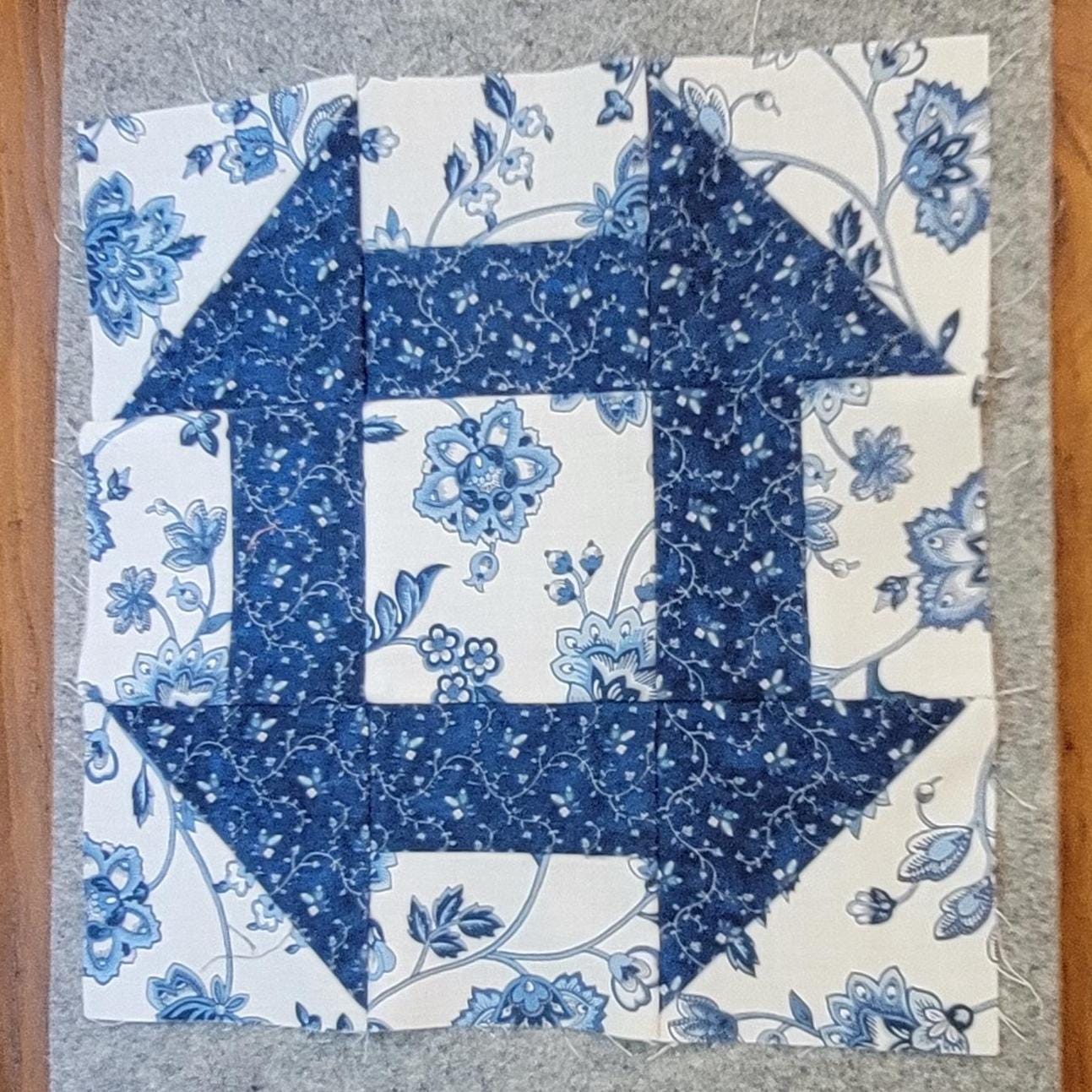 Churn Dash Quilt Block Pattern - PDF  Beginner Level Quilting - Very Easy - Fast
