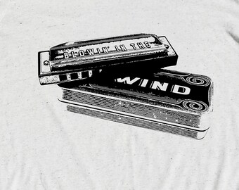 Bob Dylan "Blowin' in the Wind" Fan Art T-Shirt