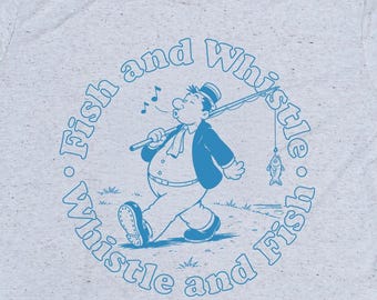 John Prine "Fish and Whistle" Fan Art T-Shirt