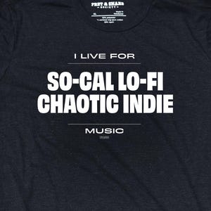 SoCal Lo-Fi Indie T-Shirt, Chaotic Indie Rock Shirt, Slacker Alt Tee, 90s Indie Aesthetic, Graphic Tee