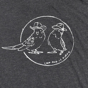 Koszulka z grafiką fanowską Townesa Van Zandta „Loop and Lil”