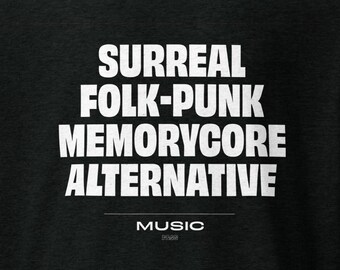 Surreal Folk-Punk Music Memorycore Alternative, Music Graphic Shirt
