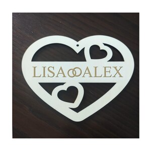 idea regalo | anniversario di matrimonio | arredamento per la casa | Nome | personalizzato | ciondolo a cuore