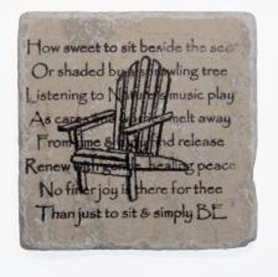 Items similar to Adirondack Beach Chair on Relaxing Quote ...