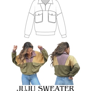 PDF Sewing Pattern - Juju Sweater