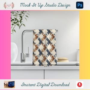 Hand Towel Mockup Bundle: Kitchen & Tea Towel PSD Templates (Digital Download)