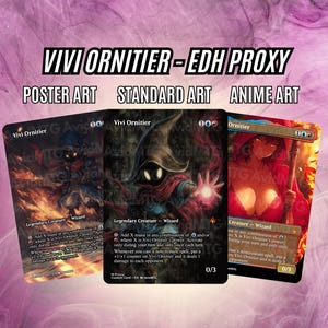 Vivi Ornitier Spellcaster EDH High Value Proxy Card - Poster | Standard | Anime Arts - High Quality Proxies for EDH