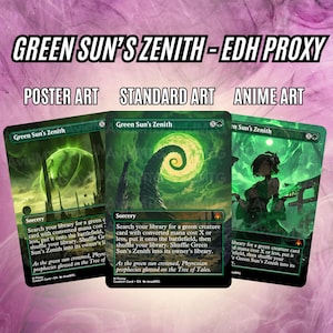 Green Sun's Zenith EDH hochwertige Proxy-Karte - Poster | Standard | Anime Arts - Hochwertige Proxies für EDH