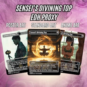 Carta proxy de alto valor de Sensei's Divining Top EDH - Póster / Estándar / Anime Arts - Proxies de alta calidad para EDH