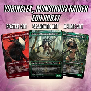 Vorinclex, Monstrous Raider EDH, carte de procuration économique - Poster | Norme | Anime Arts - Des procurations de haute qualité pour EDH
