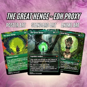 The Great Henge & Party Tree EDH Hochwertige Proxy-Karte - Poster | Standard | Anime Arts - Hochwertige Proxies für EDH