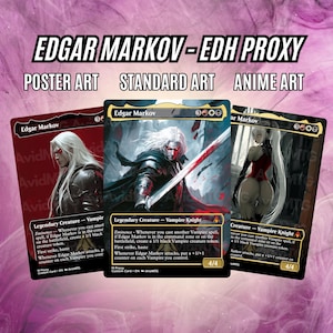 Edgar Markov EDH High Value Proxy Card - Poster | Standard | Anime Arts - High Quality Proxies for EDH