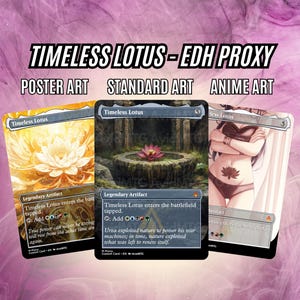 Timeless Lotus EDH High Value Proxy Card - Poster | Standard | Anime Arts - High Quality Proxies for EDH