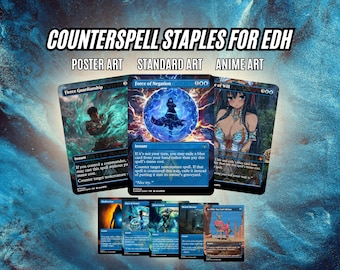Counterspell Staples EDH High Value Proxy Cards - Poster | Standard | Anime Arts + more - High Quality Proxies for EDH