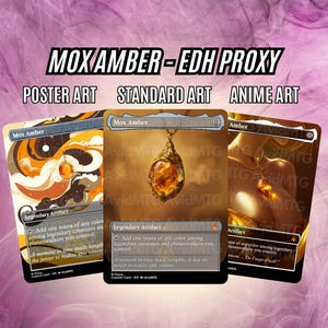 Mox Amber EDH High Value Proxy Card - Poster | Standard | Anime Arts - High Quality Proxies for EDH