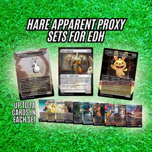 Hare Apparent EDH Proxy Set - 3 to 12 Card Bundle - Standard | Nickname | Anime Arts - Proxy Cards for EDH/CEDH - High Quality Custom Cards
