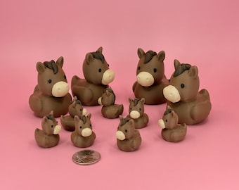 Horse 3D printed ducks - cute, cruising duck, keep or hide
