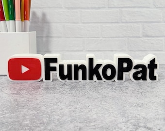 Custom 3D Social Media Nameplate – YouTube Design