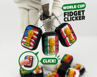 World Cup 2026 3D printed clickers - mechanical, fidget, clicky, stress relief