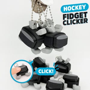 Hockey 3D printed clickers - mechanical, fidget, clicky, stress relief