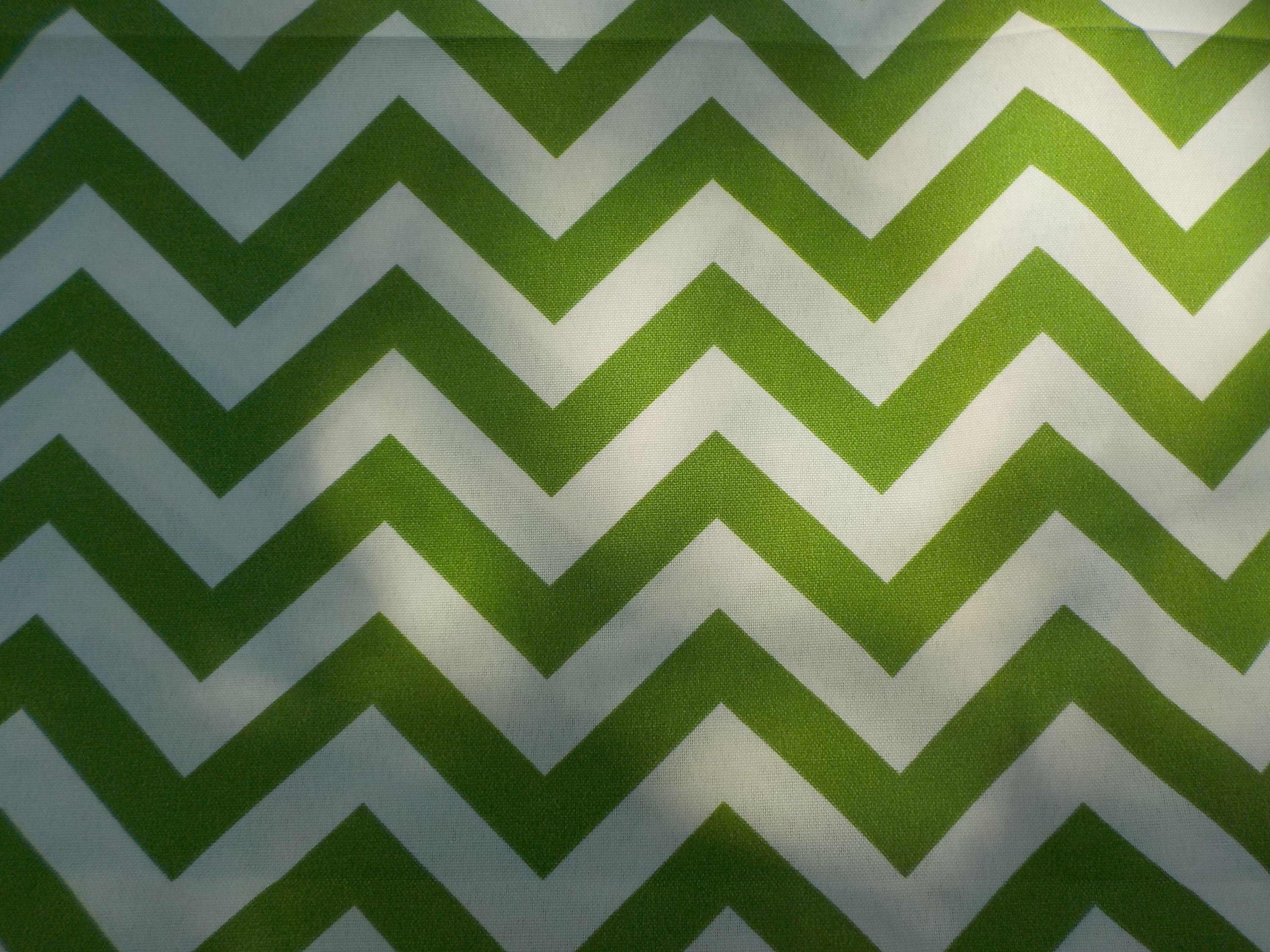 Green and White Chevron Decorator Fabric Etsy