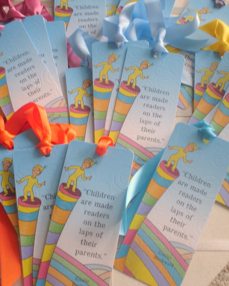 Dr Seuss Baby Shower Bookmarks Etsy