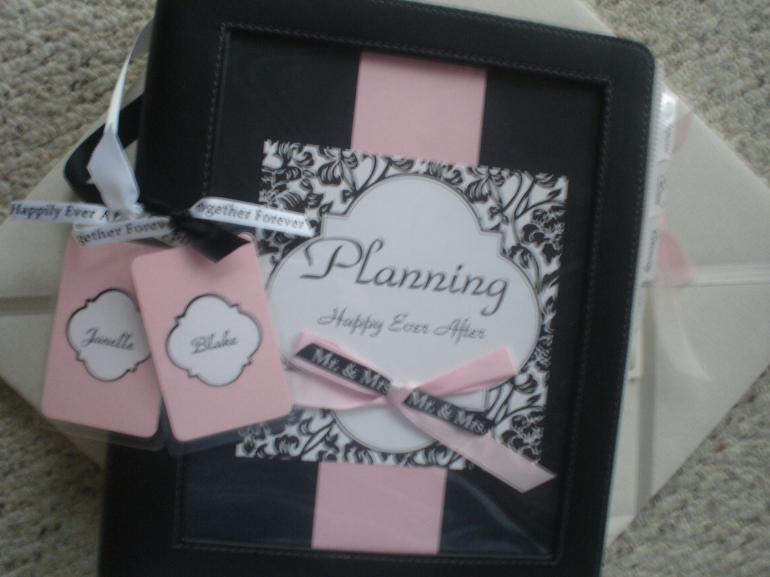 Binder Cover and Inserts for Wedding Planner or Custom for Etsy