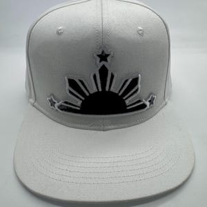 Philippine Filipino Pinoy Pinay 3 stars and sun rays baseball cap.