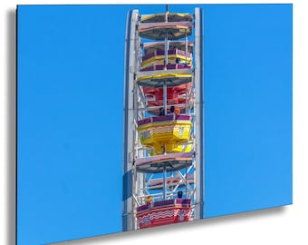 Santa Monica Pier Ferris Wheel Art Print: California Landscape Photography