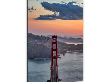 Golden Gate Bridge Poster: San Francisco Bay Ansicht, Vertikale Wandkunst