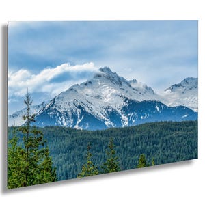 British Columbia Coastal Mountain Range. British Columbia Landscape print, Mountain wall art, British Columbia wall art. Canvas landscape.
