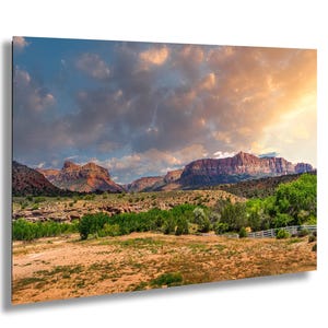 Zion National Park Print: Rock Canyon Desert Wall Art