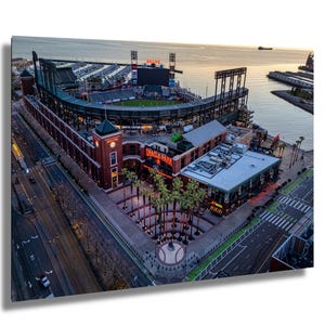 Oracle Park Print: San Francisco Giants Stadium, Bay View