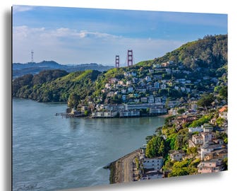 Golden Gate Bridge Print: Sausalito View, California Coastal Art