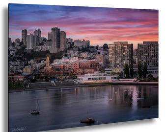 Ghirardelli Square Sunset Print: San Francisco Bay Fine Art Photography
