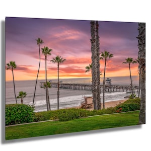 San Clemente Pier Sunset Print: Coastal Seascape Photography