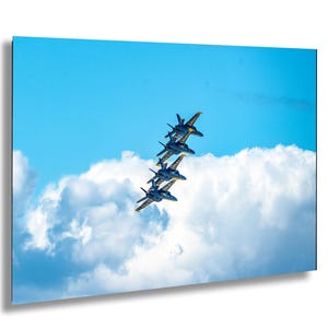 Blue Angels Flight Squadron Print: US Navy F18 Fighter Jet Wall Art