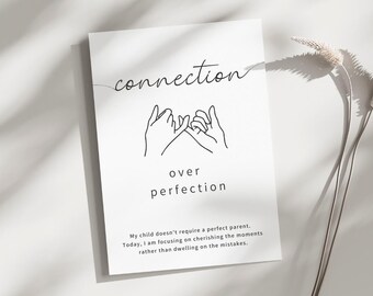 Arte mural sobre la crianza por encima de la perfección (digital)