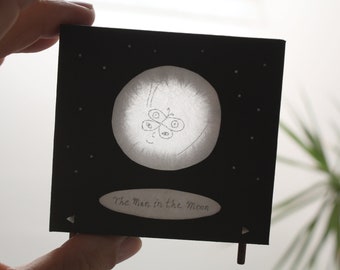 The Man in the Moon (scrolling artist's book)