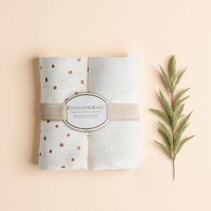 Vintage Baby Swaddle Muslin Blanket Lightweight Cotton Infant Wrap Breathable Fabric Natural Texture Soft Comfort Neutral Nursery Essential image 18