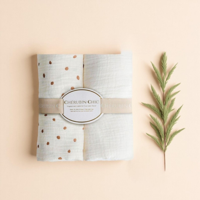 Vintage Baby Swaddle Muslin Blanket Lightweight Cotton Infant Wrap Breathable Fabric Natural Texture Soft Comfort Neutral Nursery Essential image 18