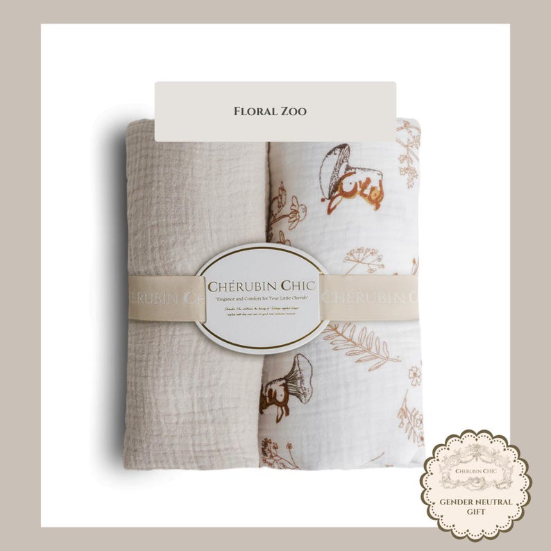 Vintage Muslin Swaddle Blanket Lightweight Cotton Wrap Newborn Baby Shower Gift Neutral Nursery Essential Item Summer Infant Breathable image 7