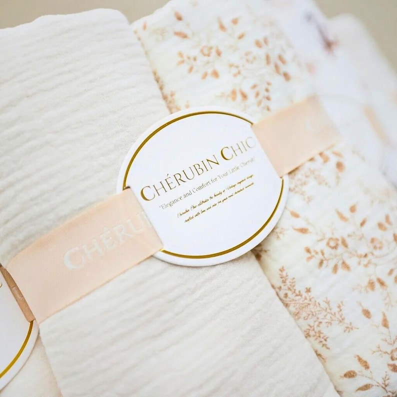 Newborn Baby Swaddle Vintage Muslin Blanket Lightweight Cotton Wrap Breathable Fabric Gentle Skin Protection Natural Texture Soft Touch Comfort Neutral Nursery Essential Summer Infant Care Perfect Baby Shower Gift Timeless Design Quality