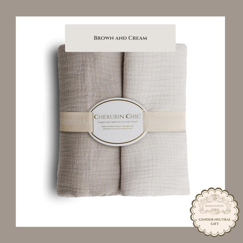 Vintage Muslin Swaddle Blanket Lightweight Cotton Wrap Newborn Baby Shower Gift Neutral Nursery Essential Item Summer Infant Breathable image 8