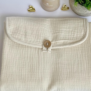Cambiador de bebé color crema, ecológico, neutro en género, para guardería, regalo de maternidad, regalo para revelar el nacimiento de un bebé, regalo para la tía, regalo para la nueva mamá, bebé